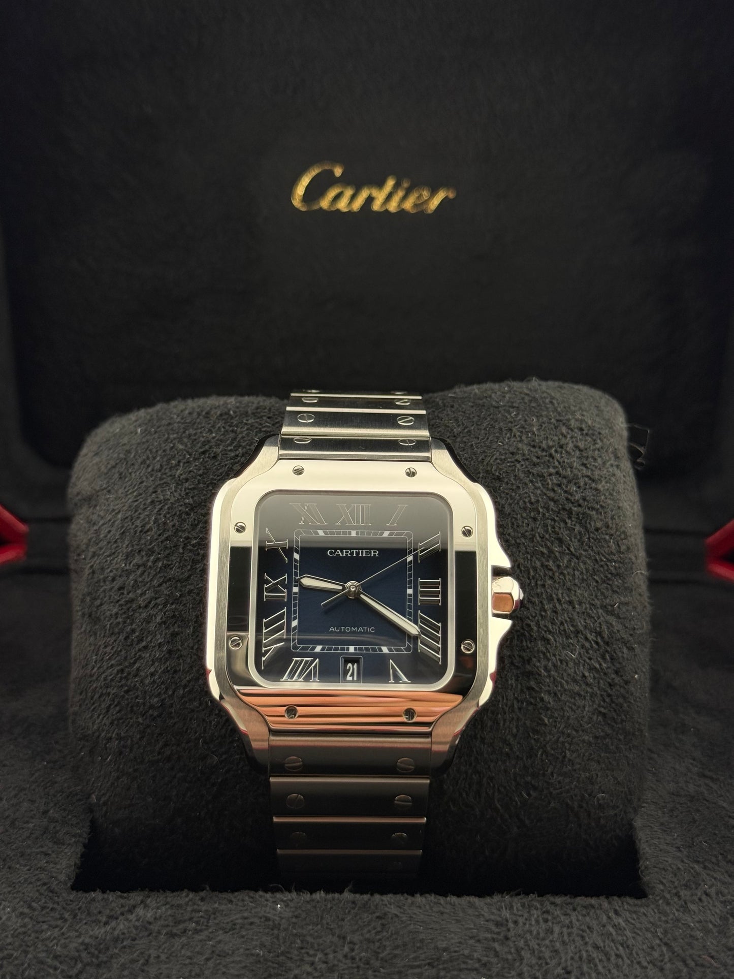 Cartier Santos Large Blue WSSA0071