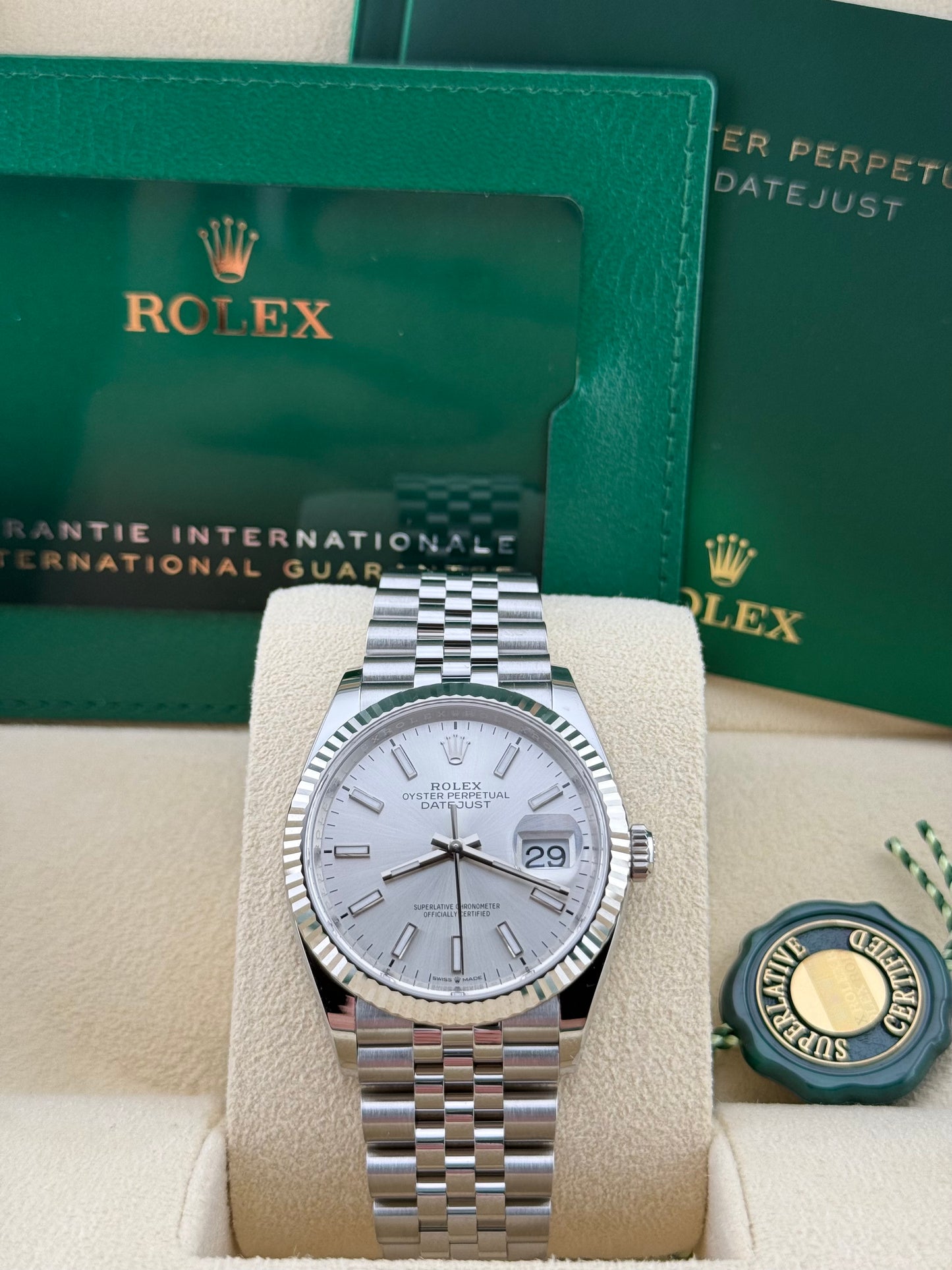Rolex Datejust 36 Silver Dial Jubilee 126234