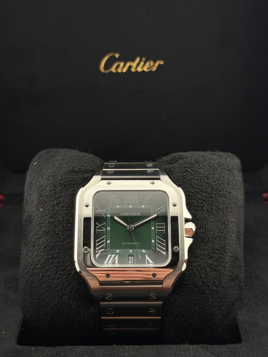 Cartier Santos Large Green WSSA0062
