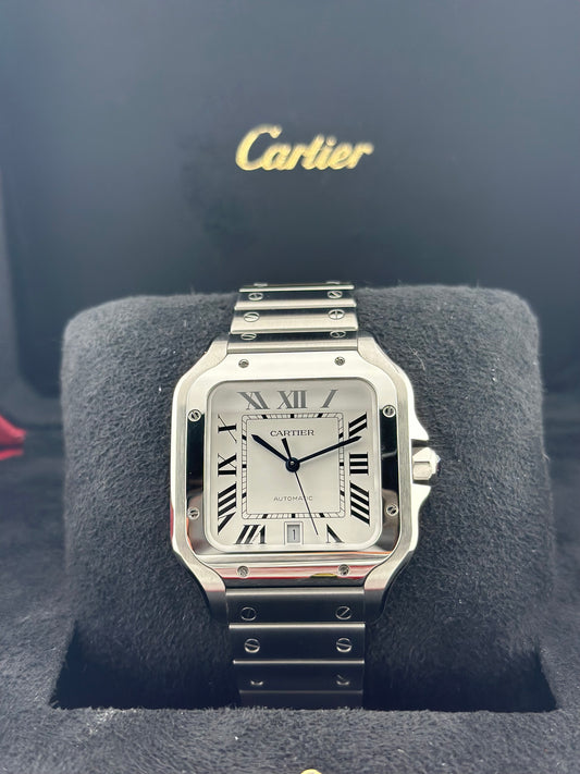 Cartier Santos Large White WSSA0018