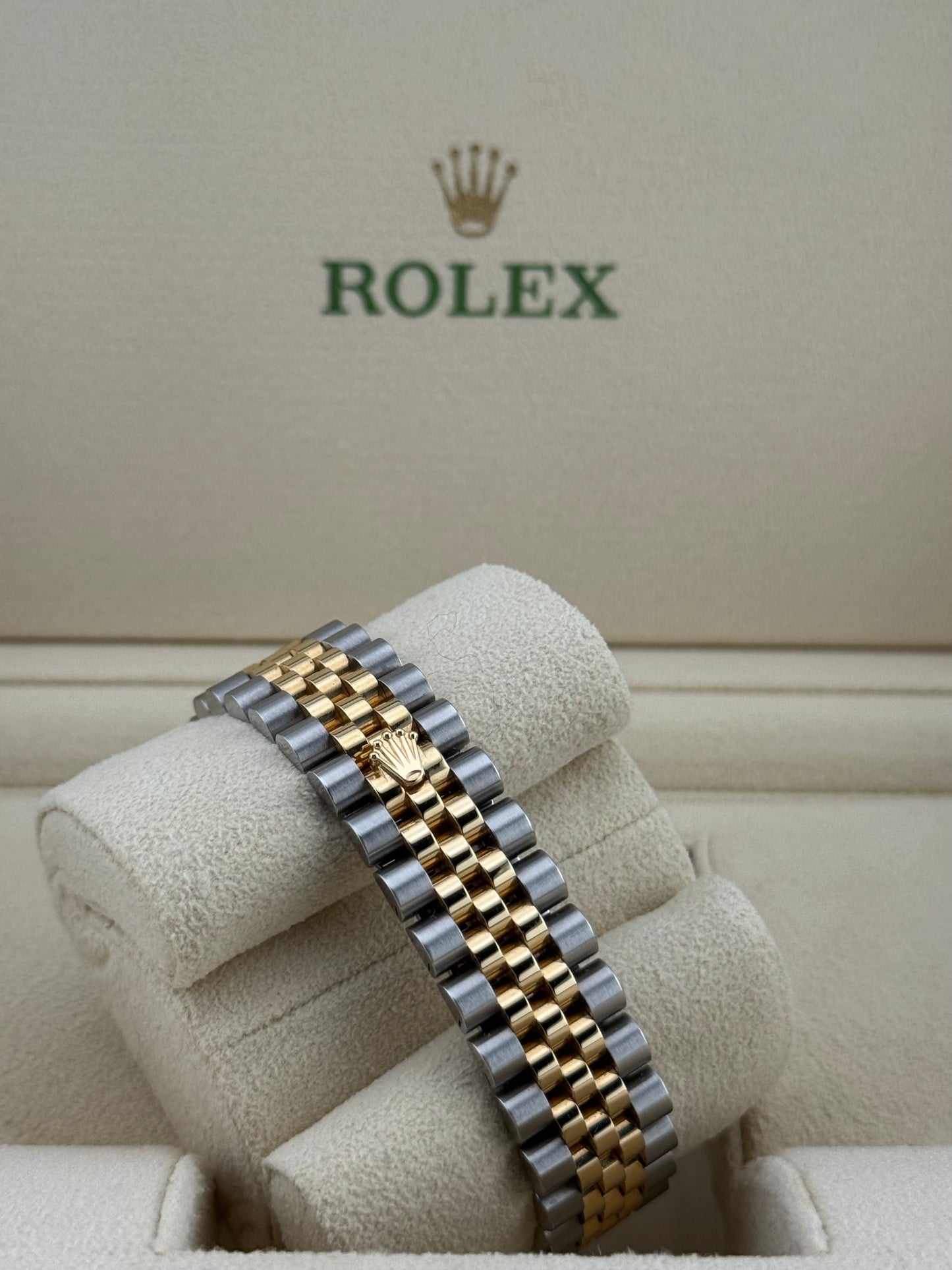 Rolex Datejust 31 Yellow Gold/Steel Green Diamond Jubilee 278273