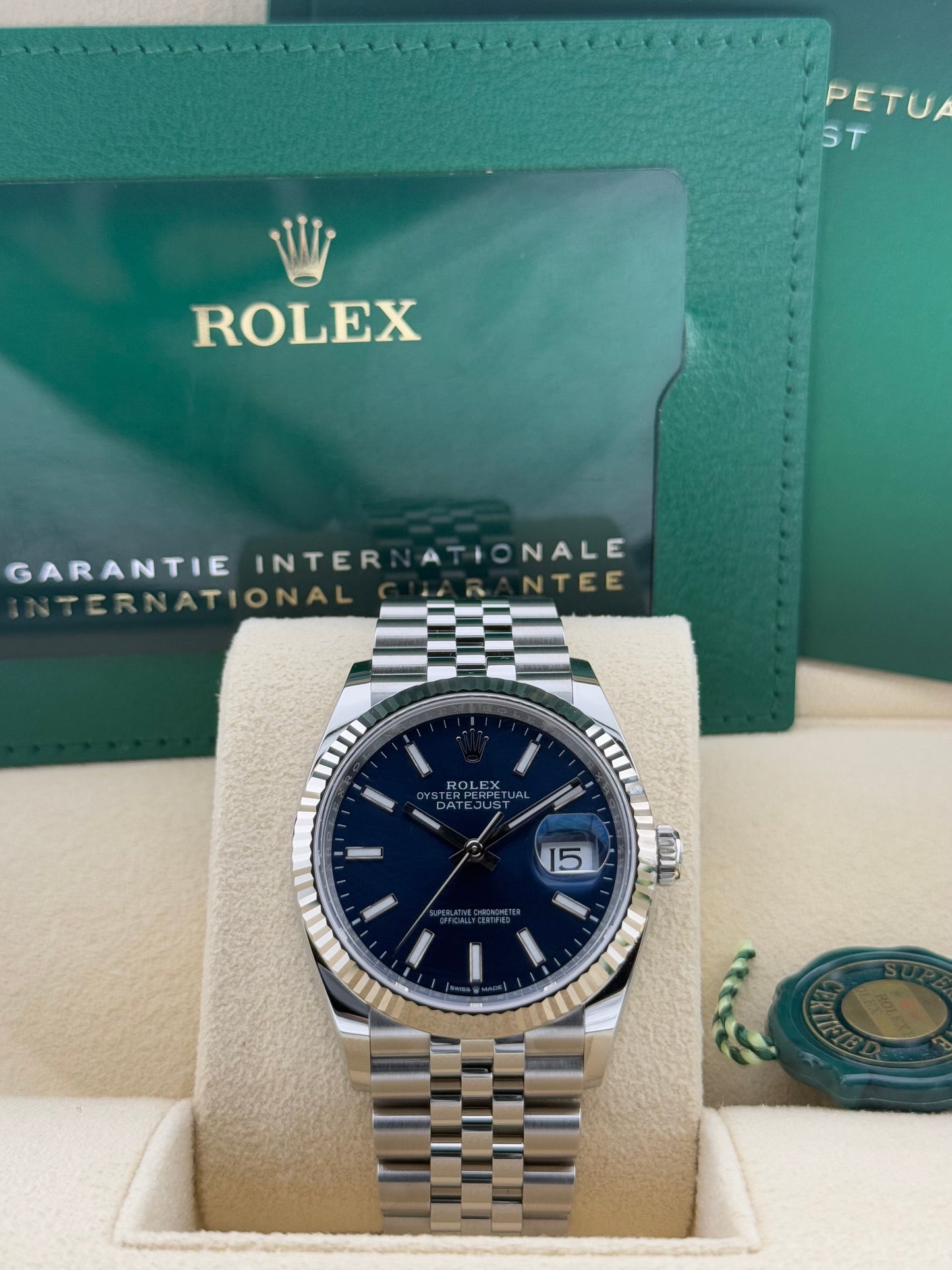 Rolex Datejust 36 Blue Dial Jubilee 126234