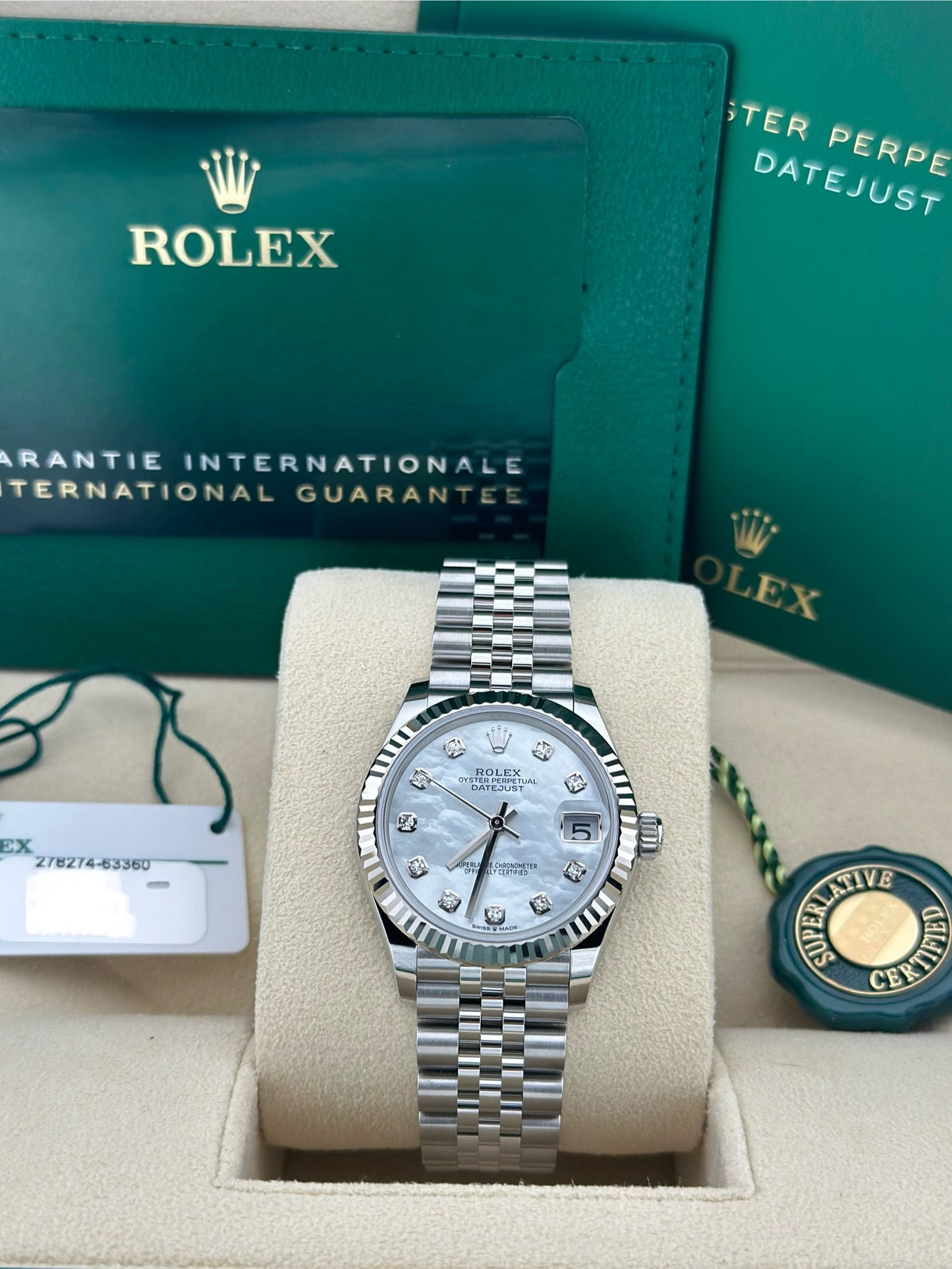 Rolex Datejust 31 MOP Jubilee 278274