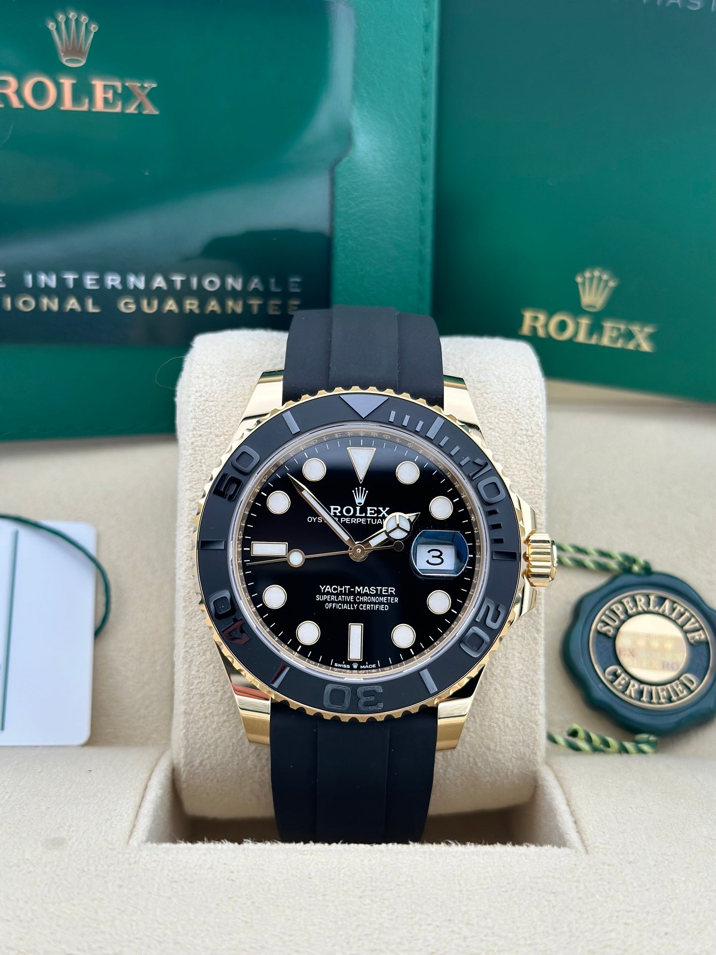 Rolex Yacht-Master 42 Yellow Gold Oysterflex 226658