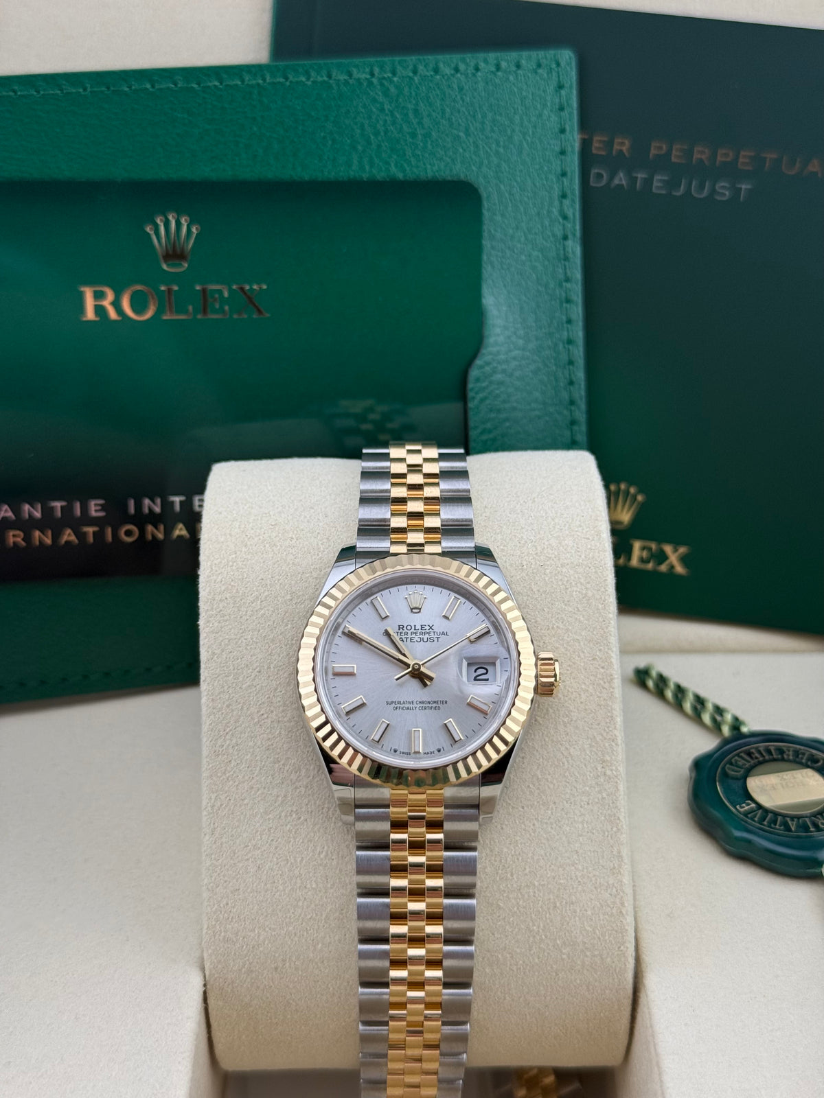 Rolex Lade-Datejust Silver Jubilee Steel/Yellow Gold 279173