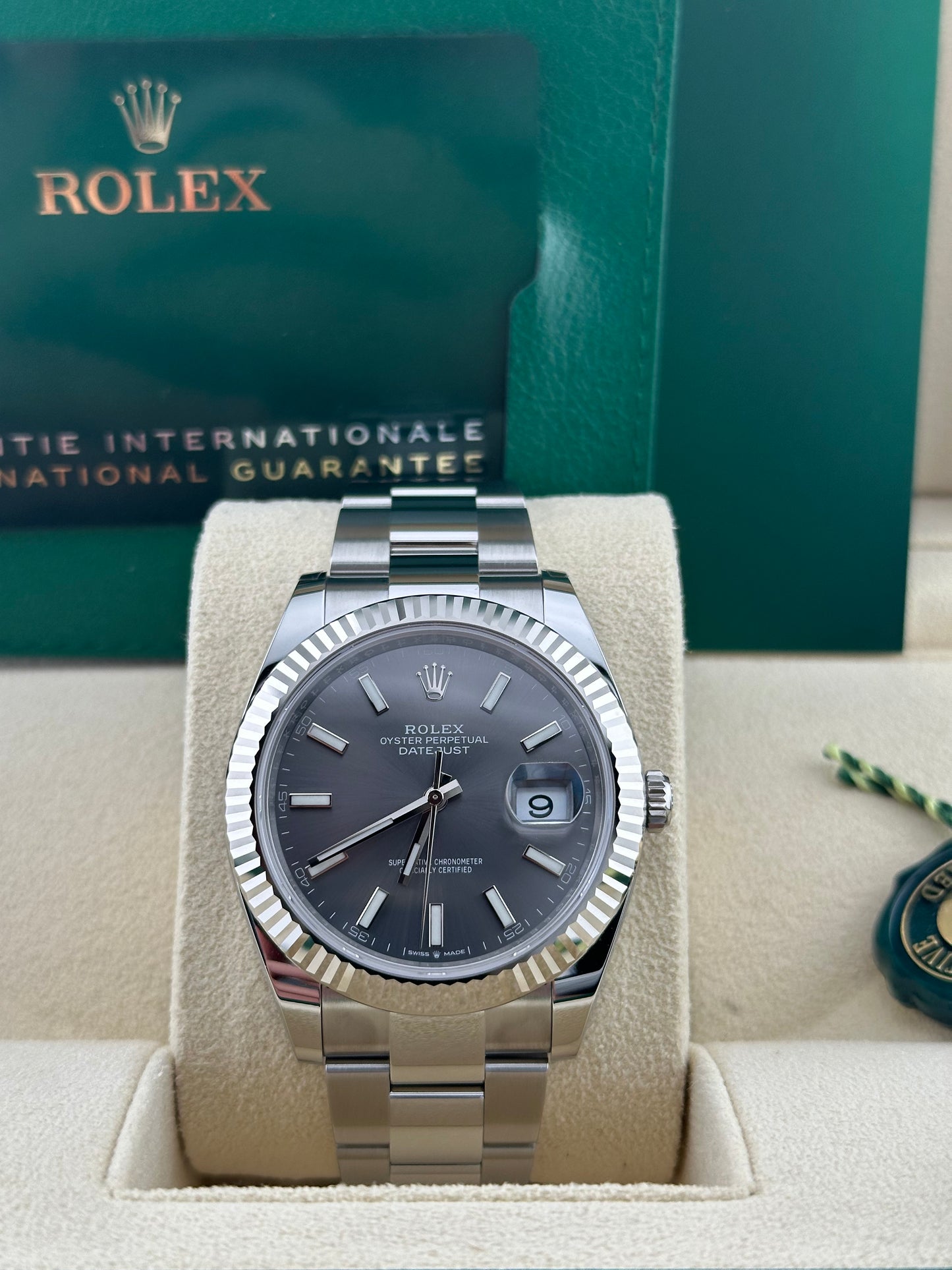 Rolex Datejust 41 Rhodium Dial Oyster 126334