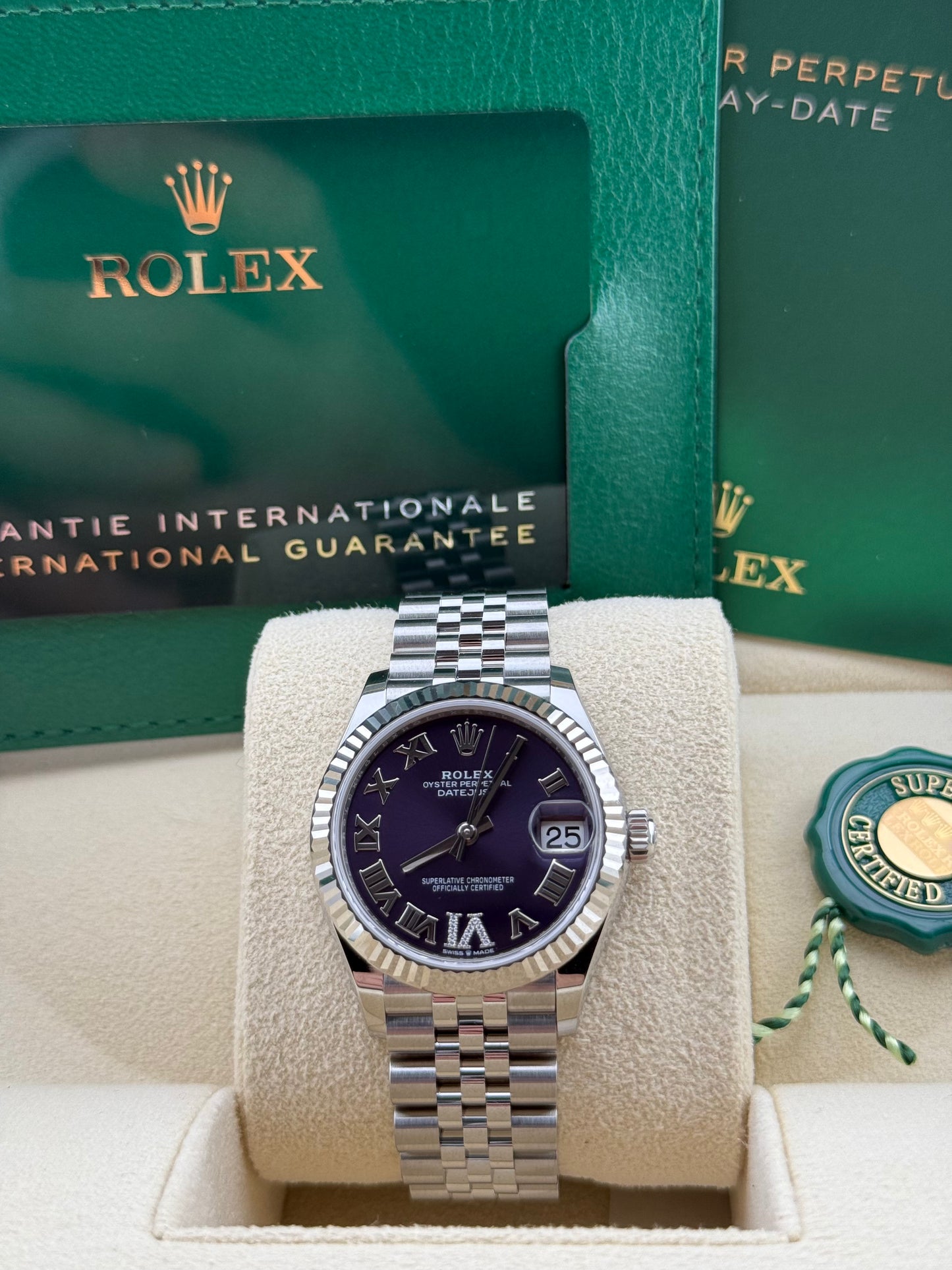 Rolex Datejust 31 Aubergine VI Diamond Jubilee 278274
