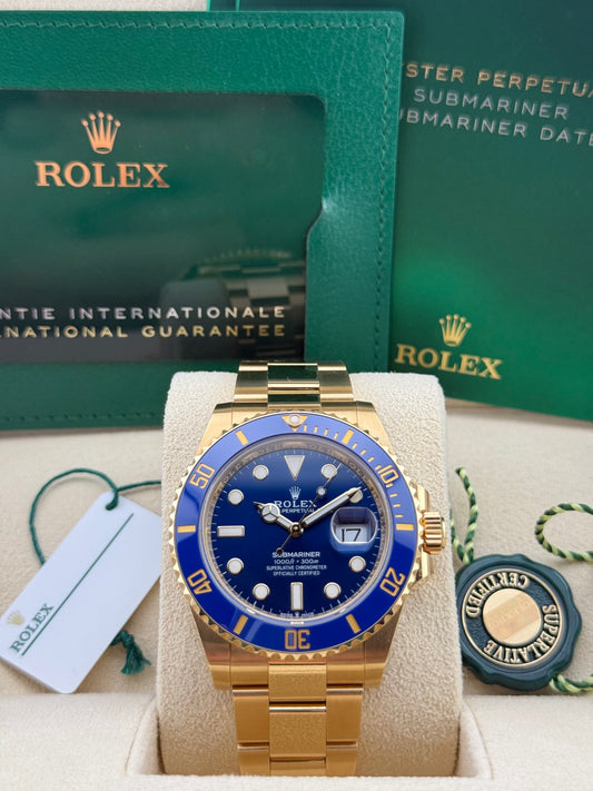 Rolex Submariner Bluesy Yellow Gold 126618LB