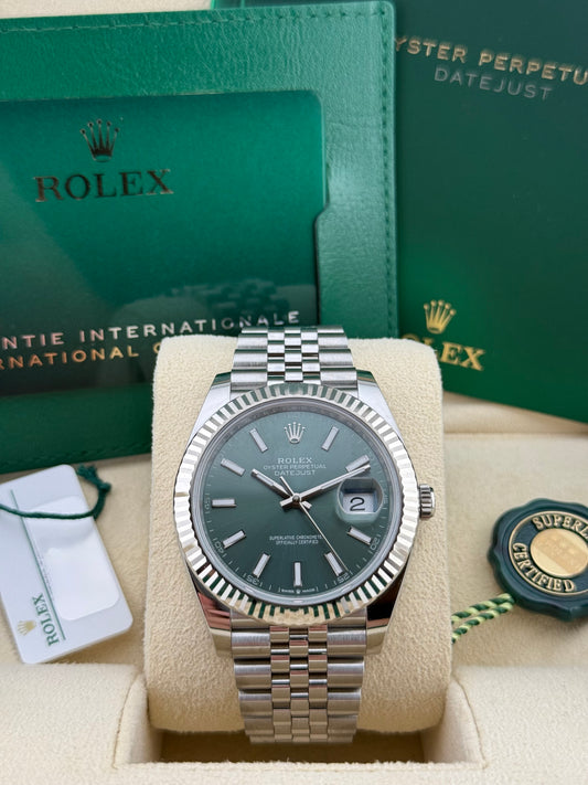Rolex Datejust 41 Mint Green Jubilee 126334