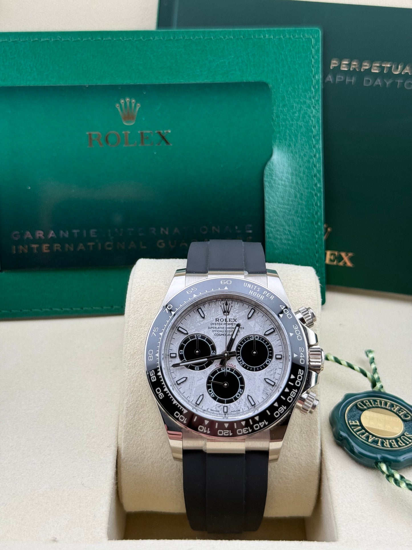 Rolex Daytona Meteorite Dial White Gold Oysterflex 126519LN