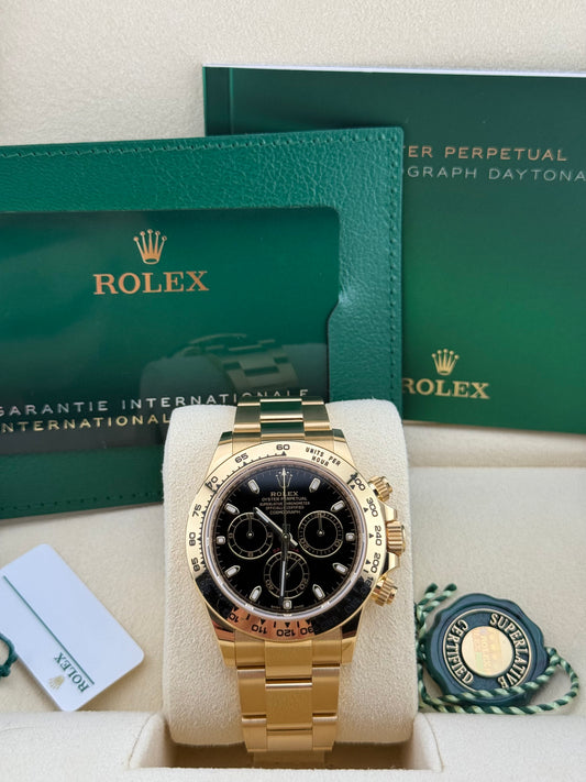 Rolex Daytona Yellow Gold Black Dial 116508