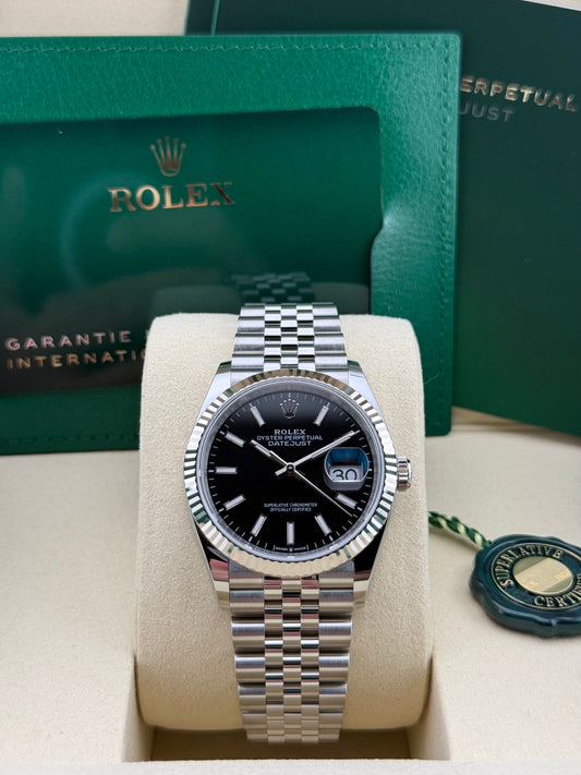 Rolex Datejust 36 Black Jubilee 126234