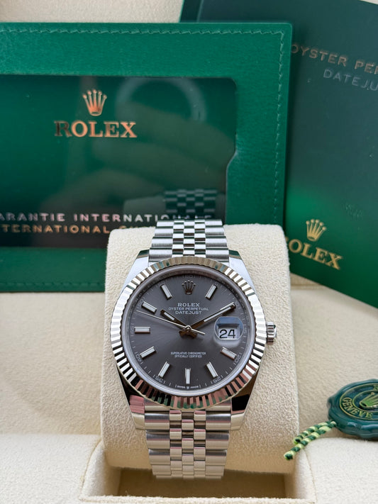 Rolex Datejust Rhodium Jubilee 126334