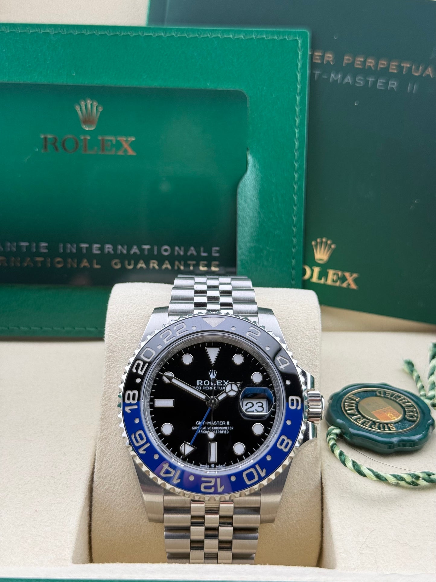 Rolex GMT-Master II “Batgirl” Jubilee 126710BLNR