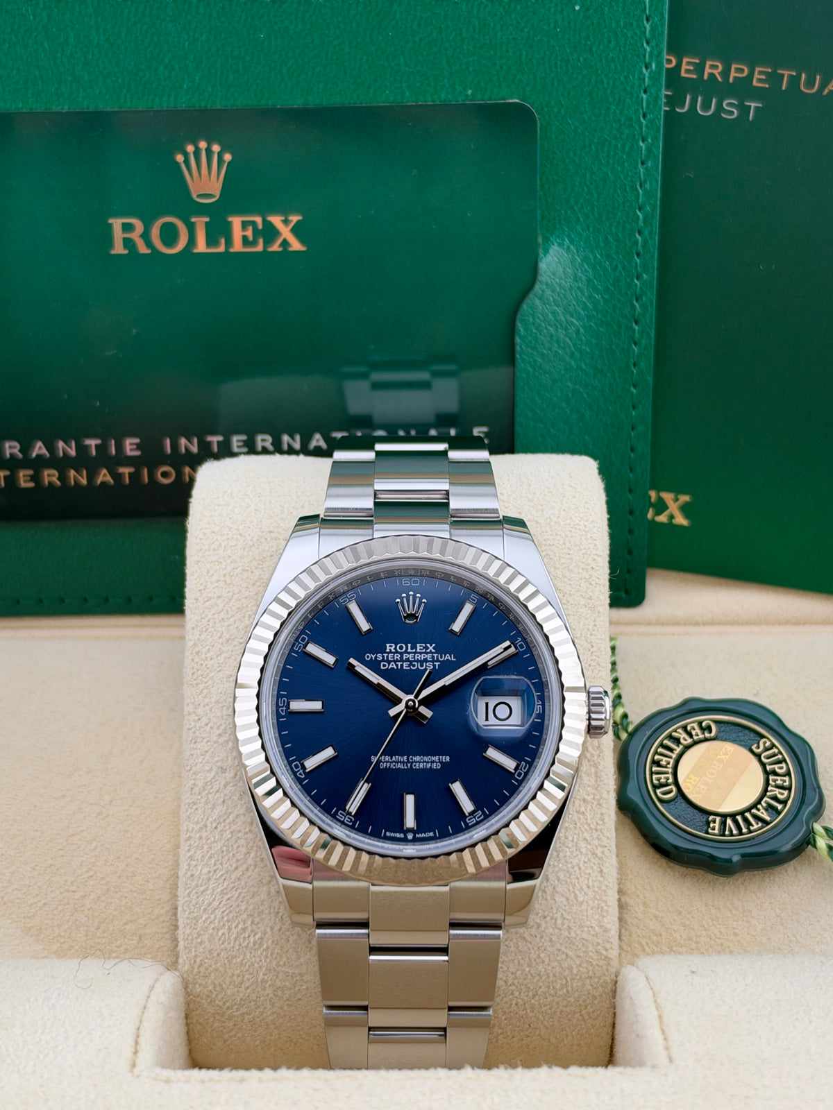 Rolex Datejust 41 Blue Stick Oyster 126334
