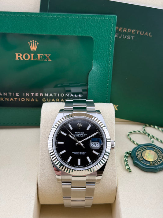 Rolex Datejust 41 Black Oyster 126334