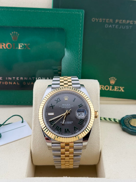 Rolex Datejust 41 Wimbledon Yellow Gold/Steel Jubilee 126333