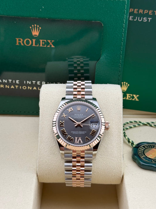 Rolex Datejust 31 Rhodium VI Diamond Rose Gold/Steel Jubilee 278271