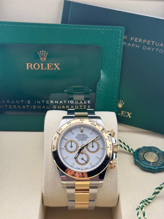 Rolex Daytona Yellow Gold/Steel White 126503