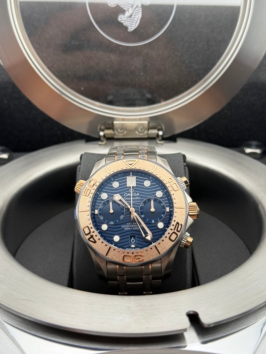 Omega Seamaster Diver 300 Chronograph Blue Dial 210.60.44.51.03.001