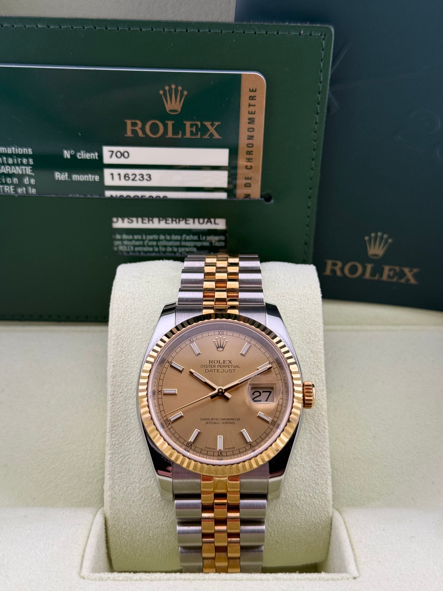Rolex Datejust 36 Champagne 116233