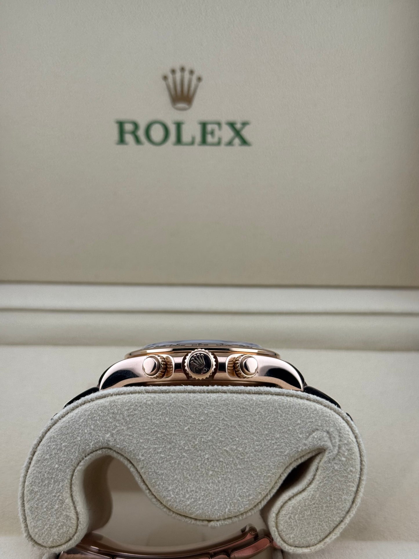 Rolex Daytona Everose Gold Sundust Baguette 116505