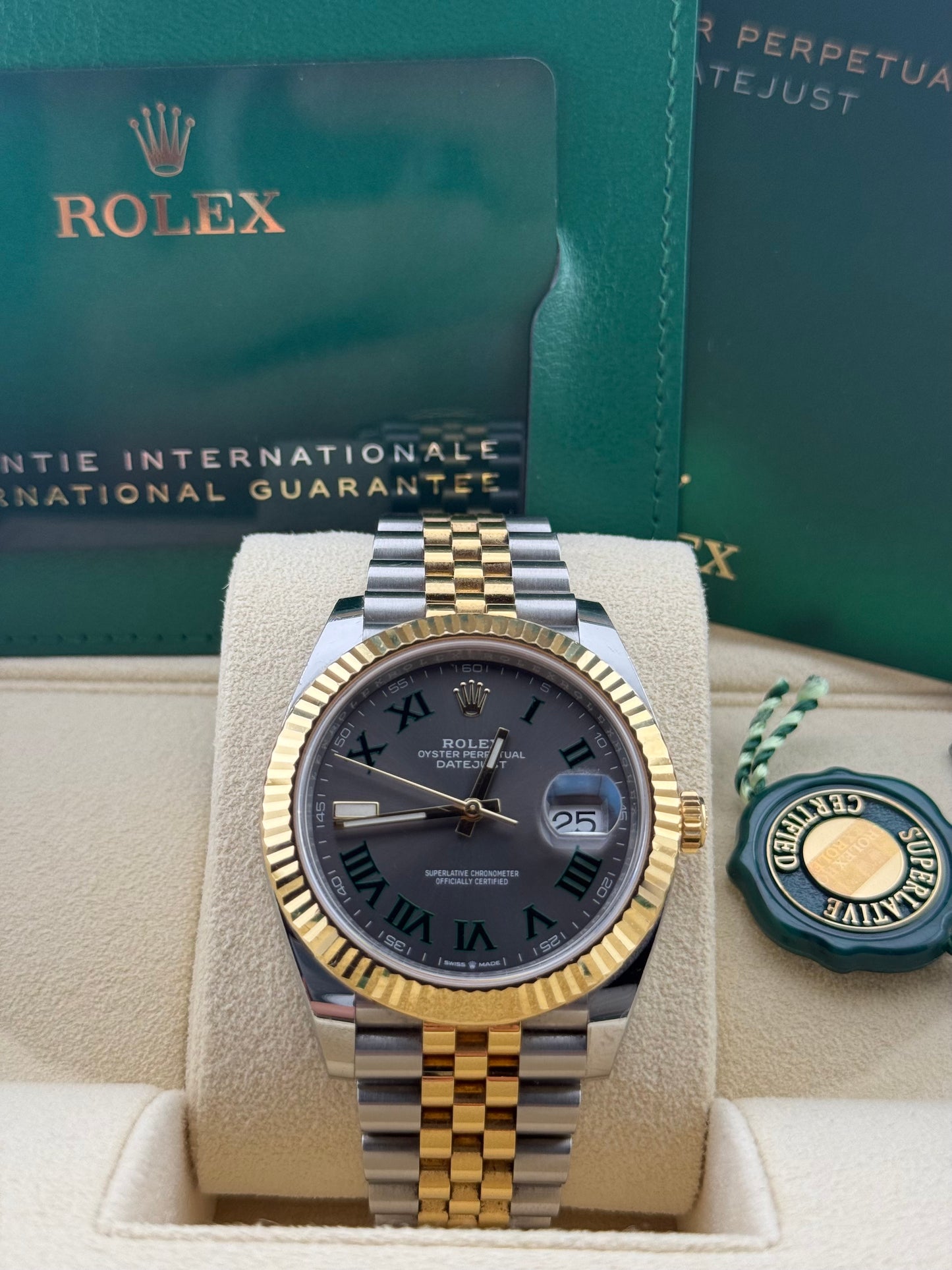 Rolex Datejust 41 Wimbledon Yellow Gold/Steel Jubilee 126333