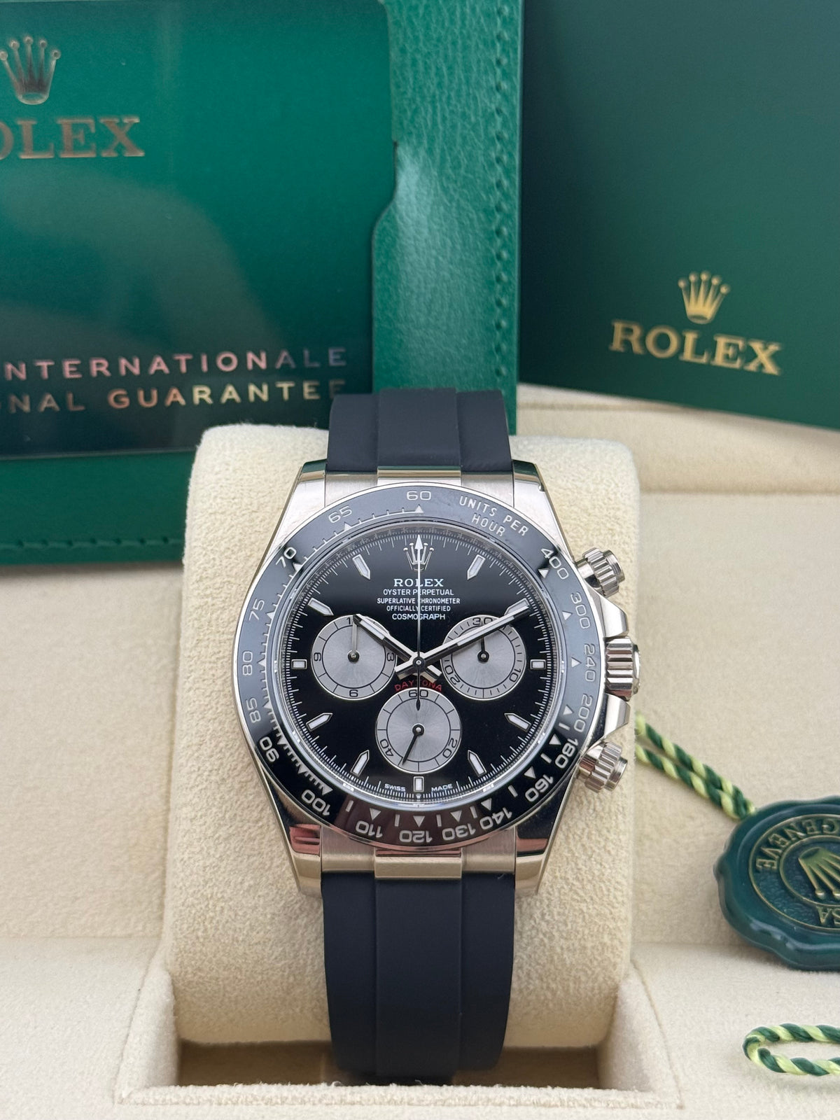 Rolex Daytona Baby Lemands White Gold Oysterflex 126519LN