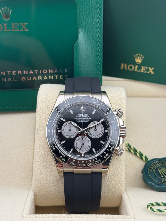 Rolex Daytona Baby Lemands White Gold Oysterflex 126519LN