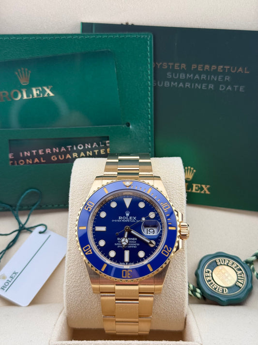 Rolex Submariner Bluesy Yellow Gold 126618LB