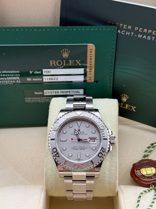 Rolex Yacht-Master 40 Platinum Bezel&Dial 116622