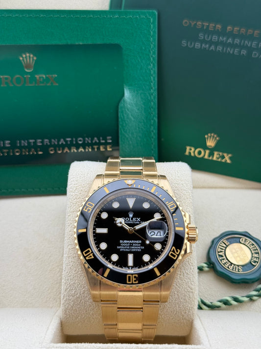 Rolex Submariner 41 Yellow Gold Black Dial 126618LN