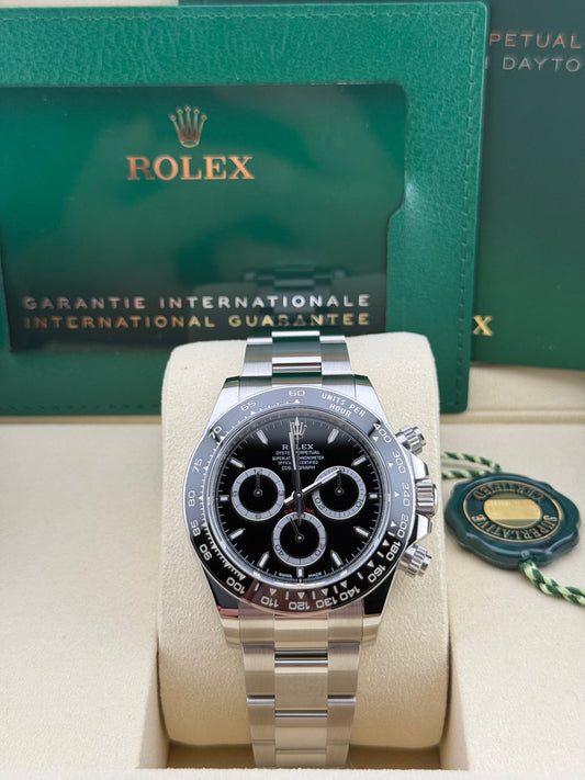 Rolex Daytona Stainless Steel Black Dial 126500LN